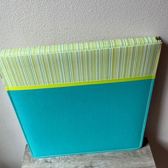 New Old Stock Creating Keepsakes 12x12 Teal Green Stripe Scrapbook Album 15 Pg - Picture 4 of 14